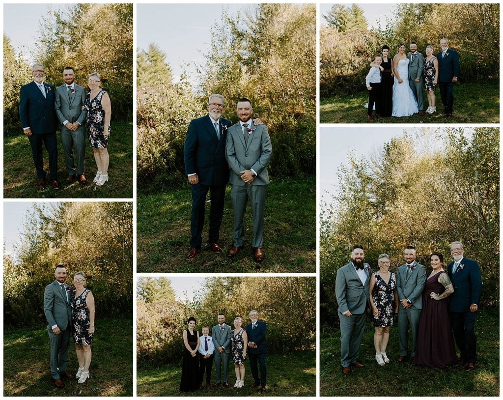 family photos at Kitchener Waterloo fall wedding