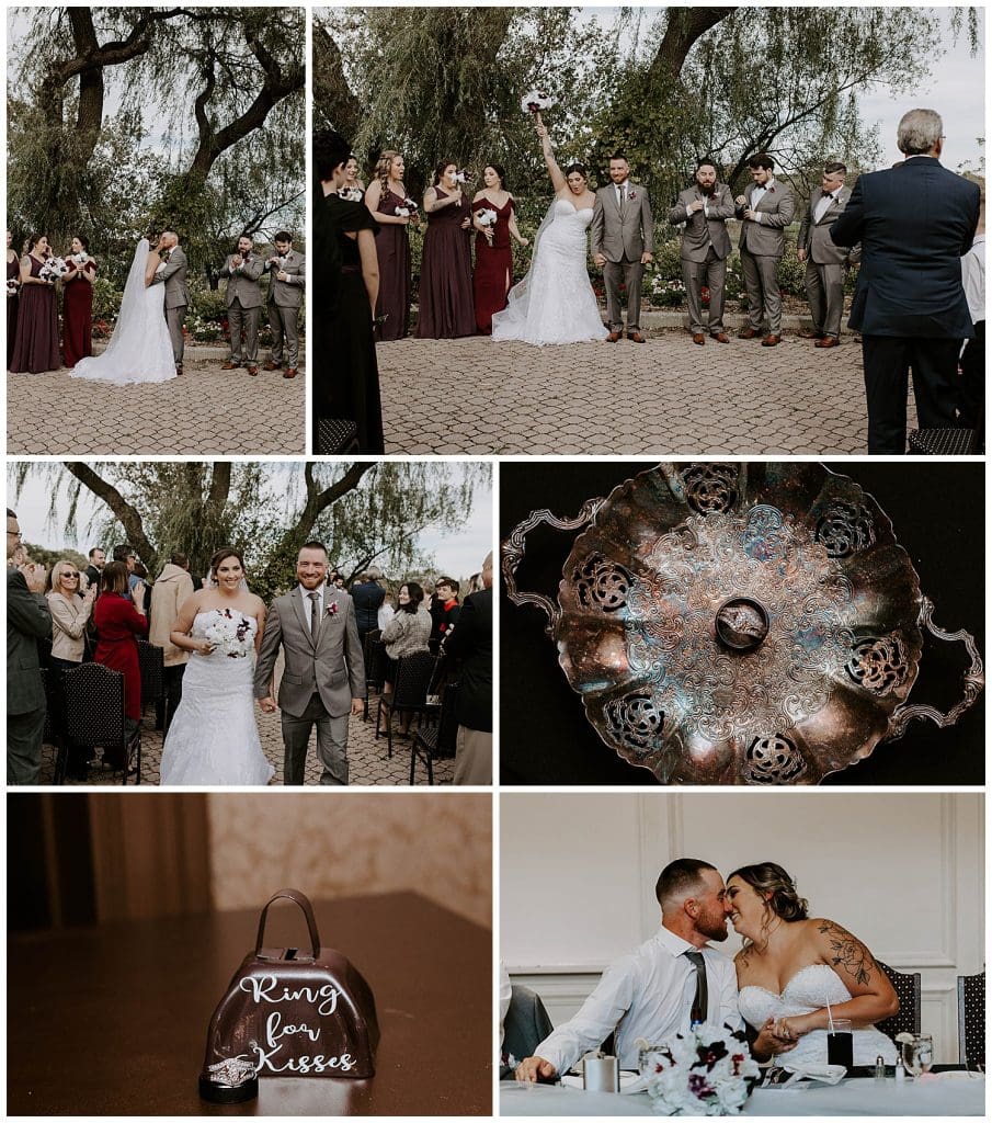 wedding ceremony and ring detail shots